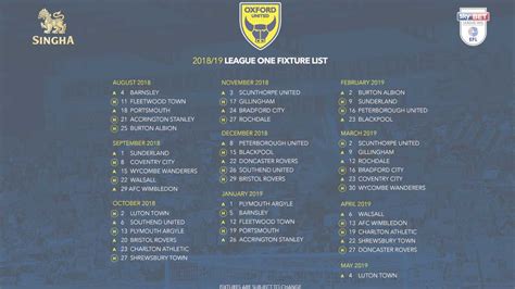 oxford united fc 24 fixtures